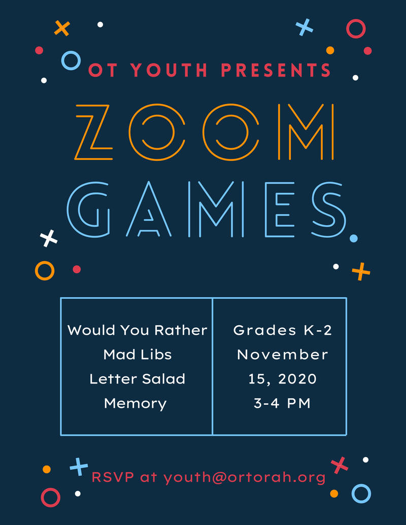Banner Image for Or Torah Youth Zoom Games
